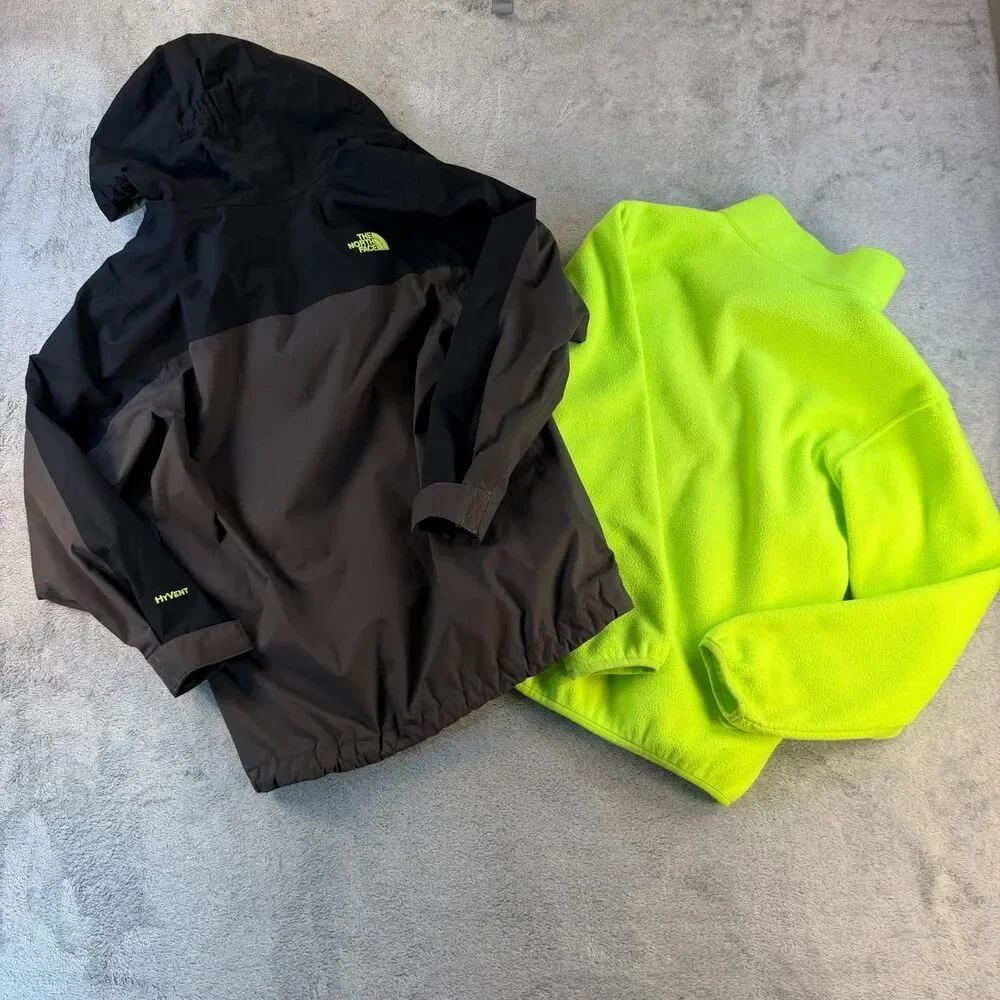North Face Boys 3-in-1 TriClimate Jacket HyVent Fleece Liner Size M 10/12